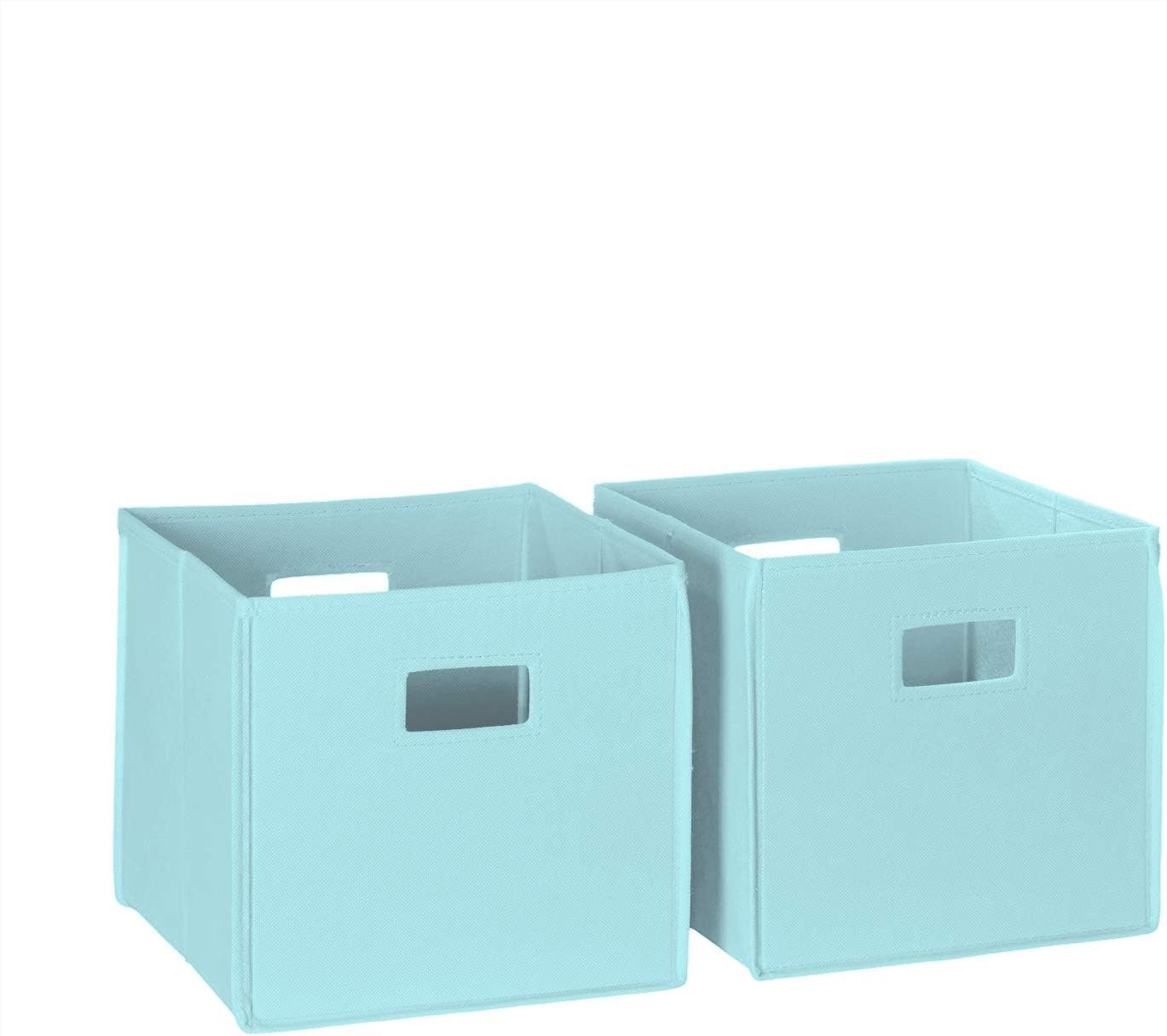 Folding Storage Bins with Handles Cube Storage Organizer for Closet, Bedroom & Playroom - Closet Organizers and Storage Set of 2