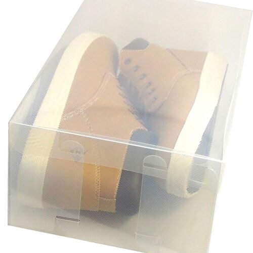 Stackable Shoe Box Set  Foldable Shoe Storage Container  Sneaker Bins  Shoe Rack Box  Transparent  Portable Stacking Shoe Boxes