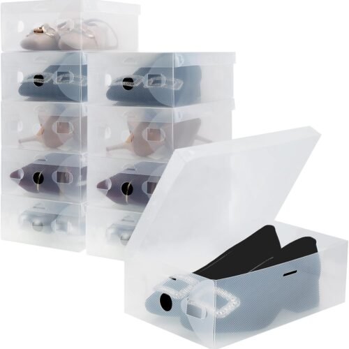 10 Kids Women Smart Storage Containers Foldable Shoe Box Set